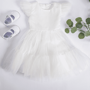 LITTLE GIRL PLAIN TULLE PARTY DRESS