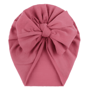 NEWBORN BABY GIRL BOW TURBAN STYLE HEAD WRAP