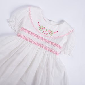 EMBROIDERED COLLAR PARTY DRESS